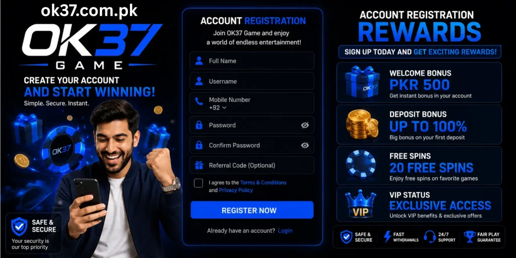 OK37 Account Registration